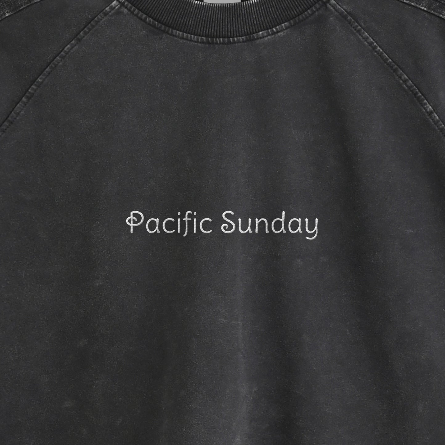 ピグメント加工ロングスリープTシャツ black image