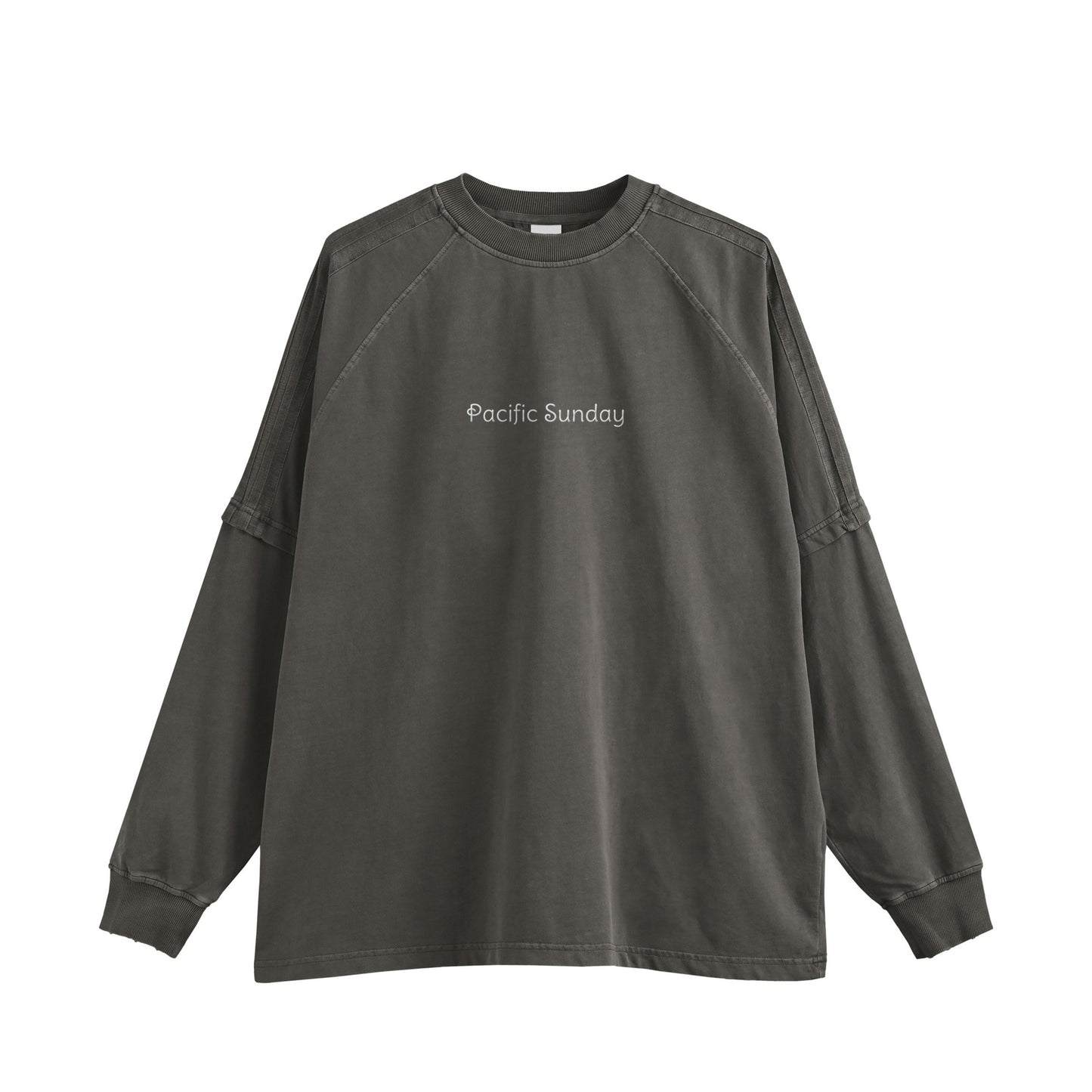 ピグメント加工ロングスリープTシャツ charcoal image