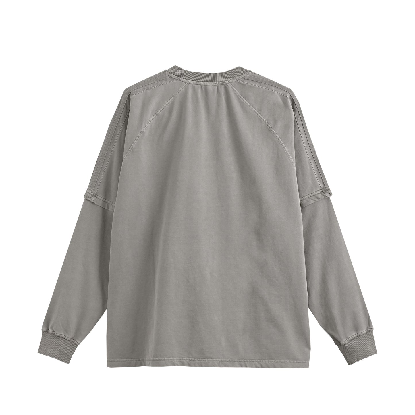 ピグメント加工ロングスリープTシャツ gray image