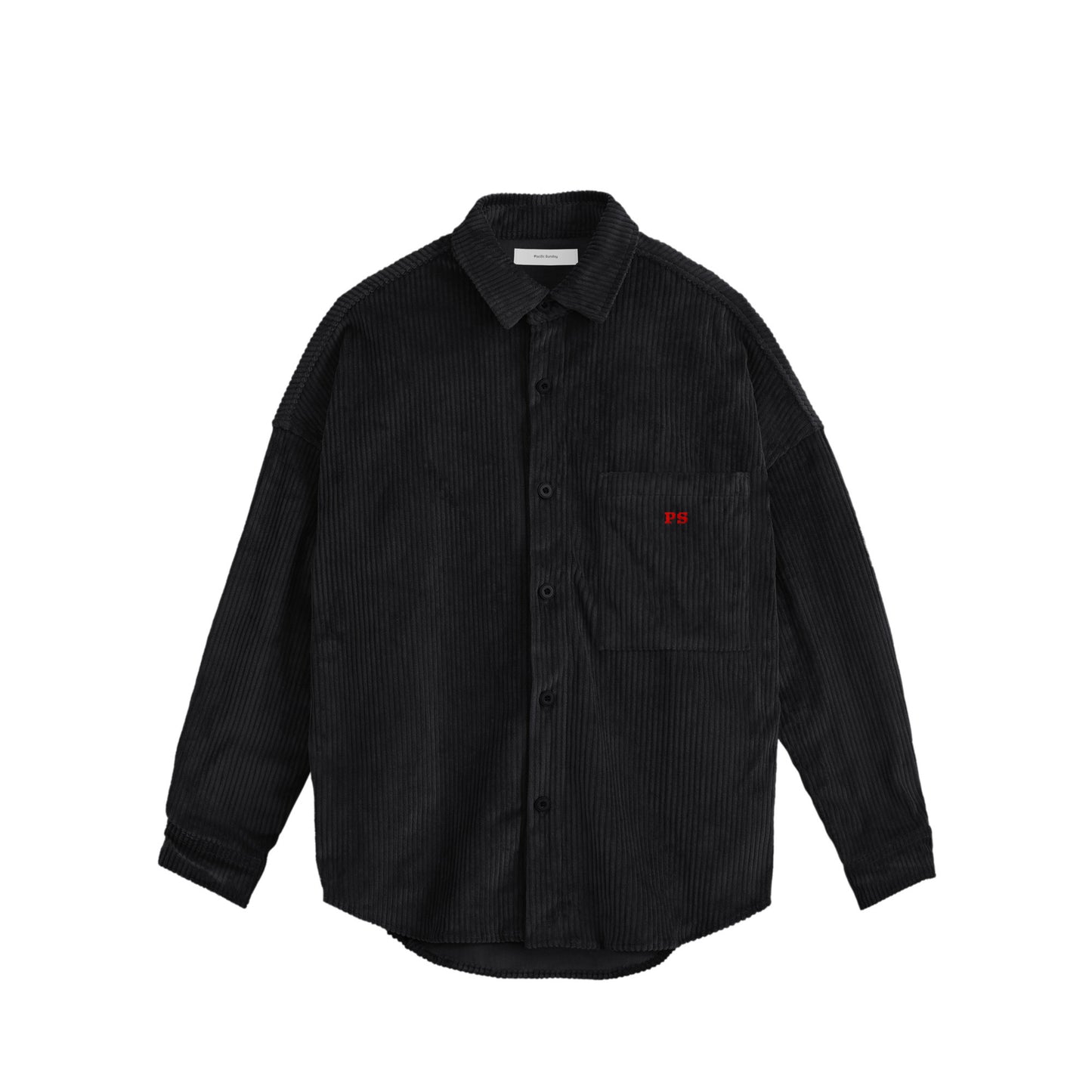 コーデュロイシャツジャケット black image