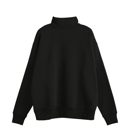 ハーフジップ スウェット black image