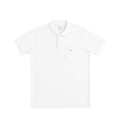 鹿の子ドライポケットポロシャツ white image