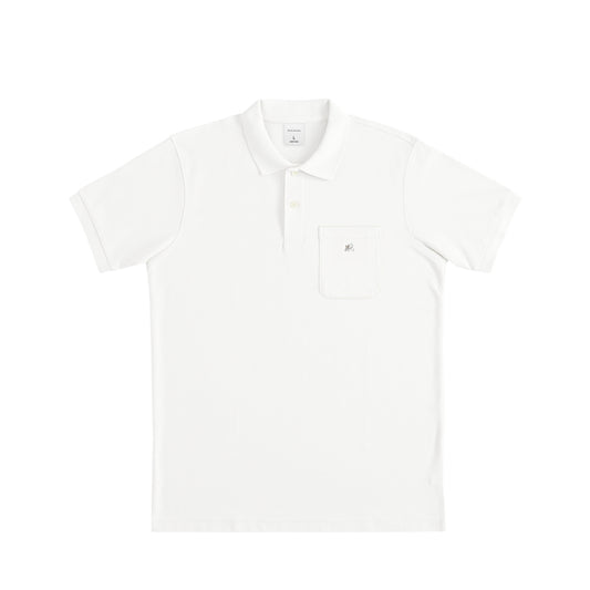 鹿の子ドライポケットポロシャツ white image