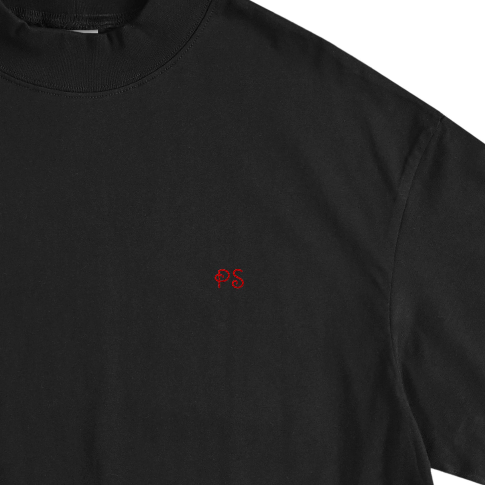 モックネックTシャツ black image