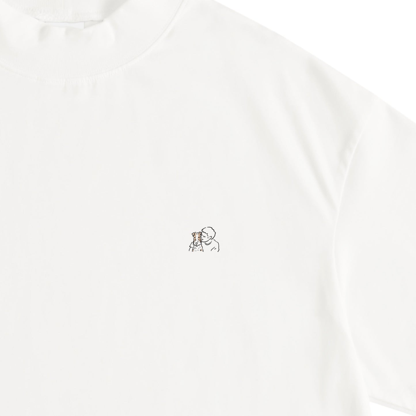 モックネックTシャツ white image