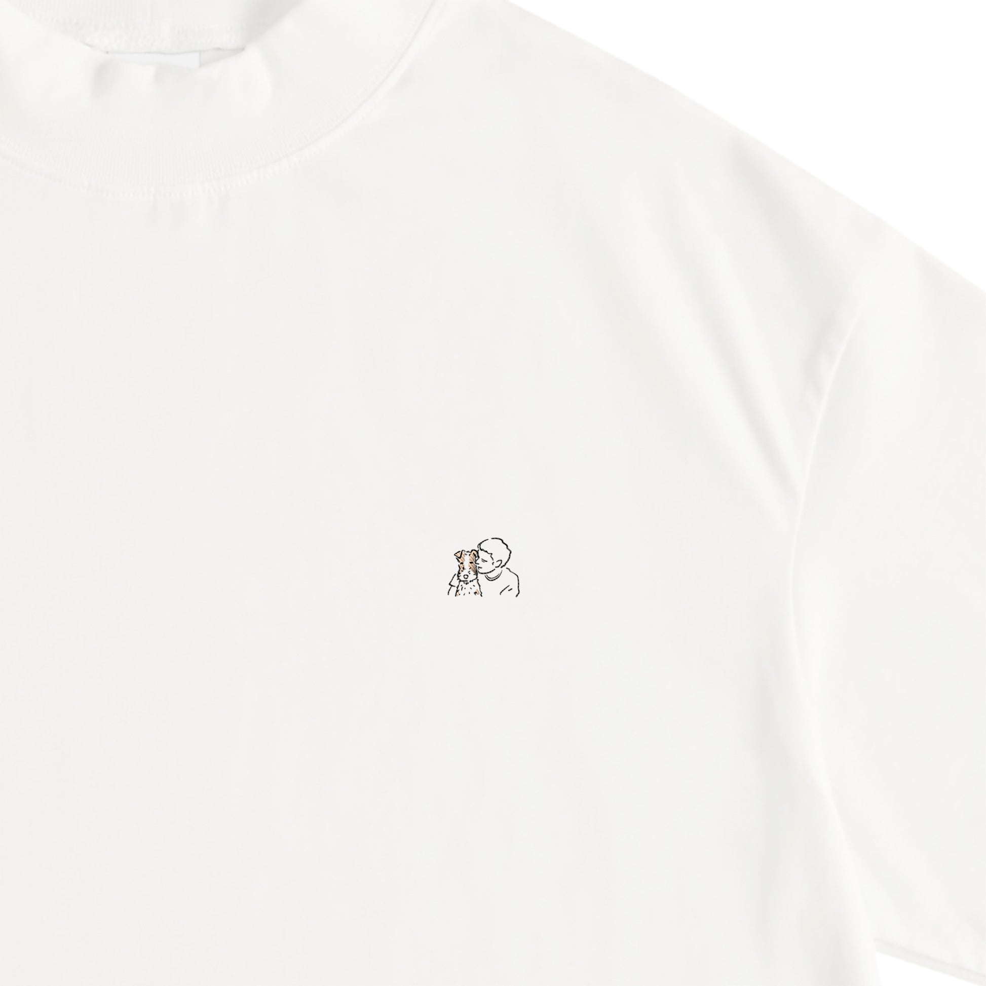 モックネックTシャツ white image