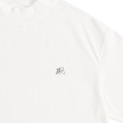 モックネックTシャツ white image