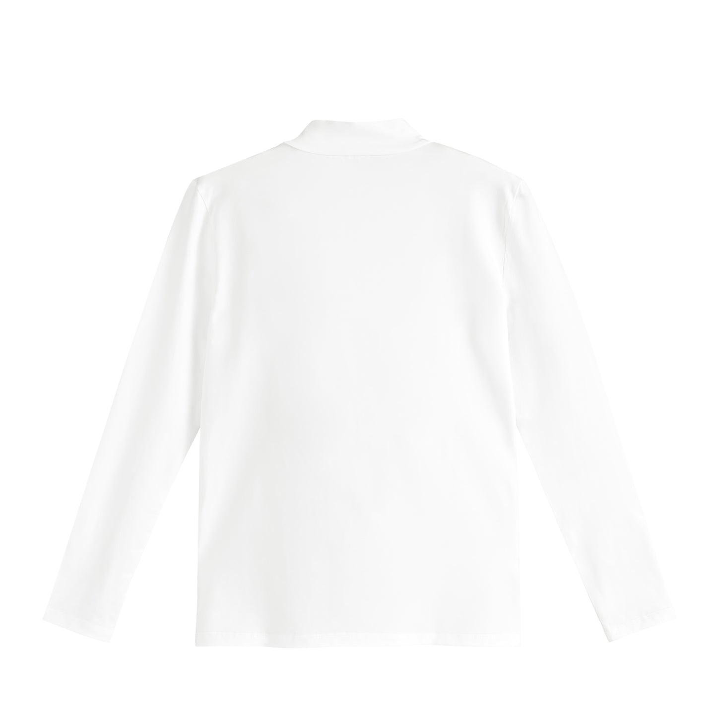 ストレッチモックネックロングスリーブ white image