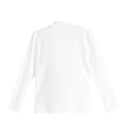 ストレッチモックネックロングスリーブ white image