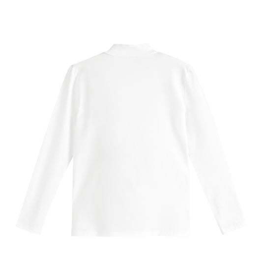 ストレッチモックネックロングスリーブ white image