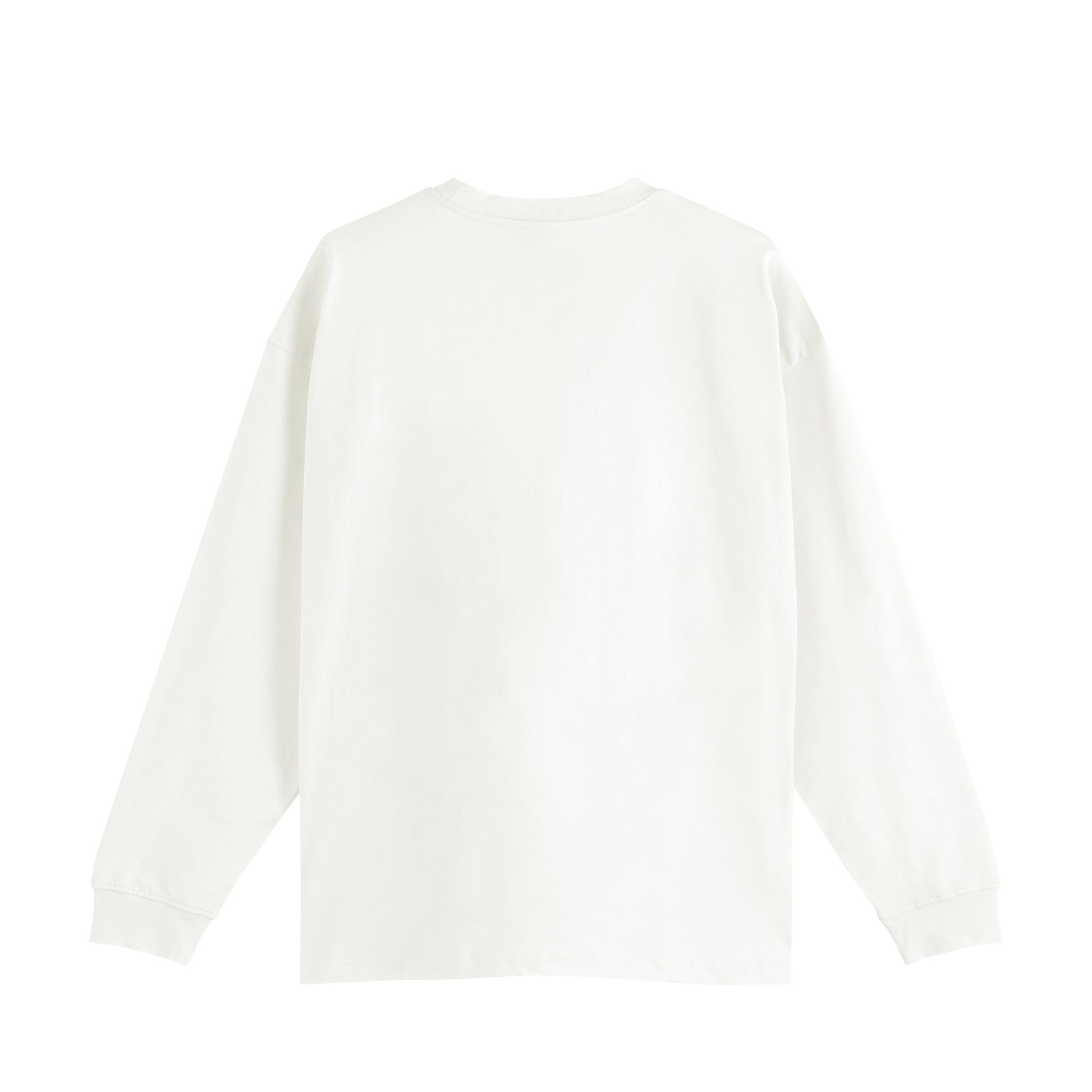 オーバーサイズコットンロングスリープTシャツ white image