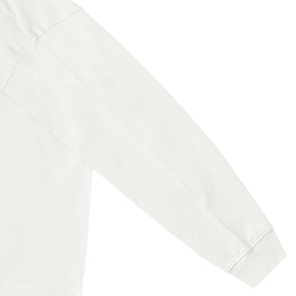 オーバーサイズコットンロングスリープTシャツ white image