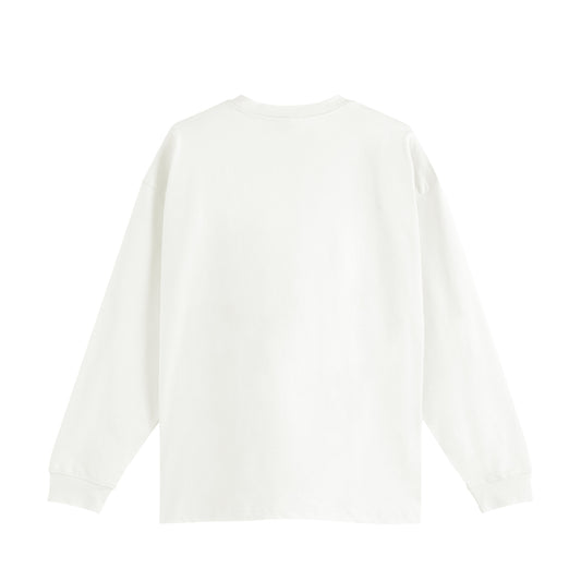 オーバーサイズコットンロングスリープTシャツPS white image