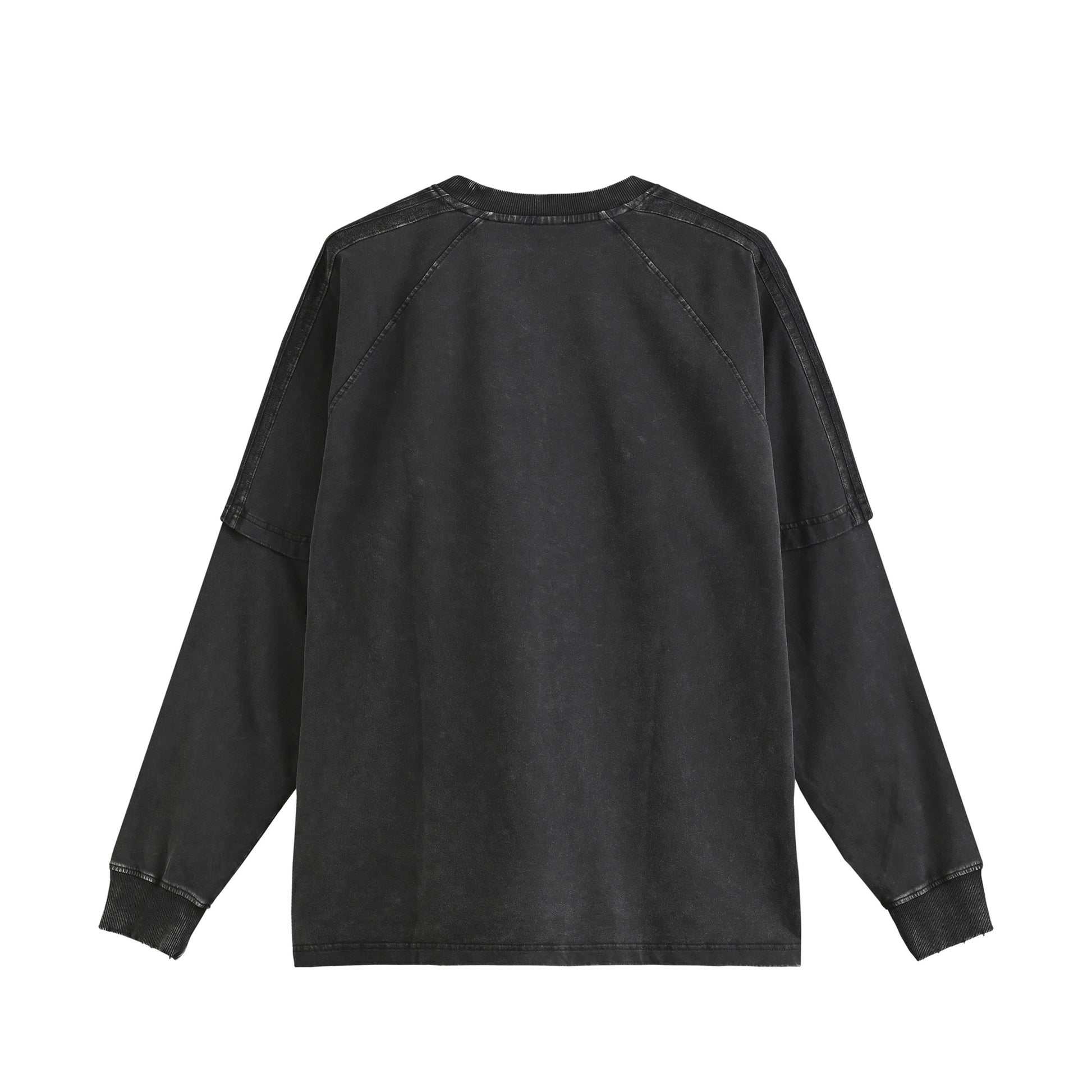 ピグメント加工ロングスリープTシャツ black image