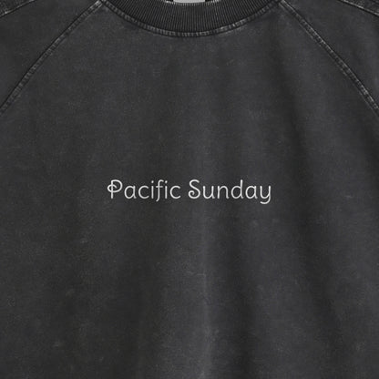 ピグメント加工ロングスリープTシャツ black image