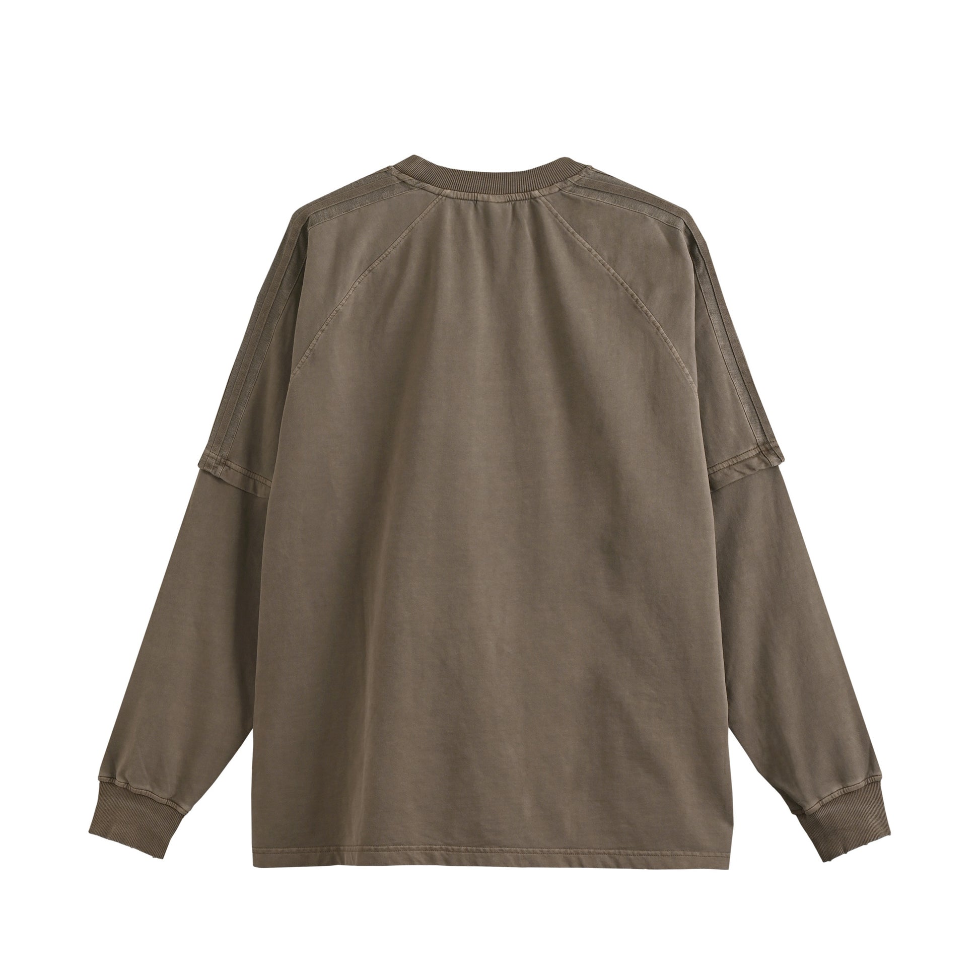 ピグメント加工ロングスリープTシャツ brown image