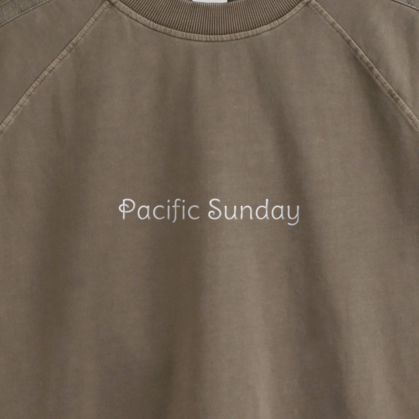 ピグメント加工ロングスリープTシャツ brown image