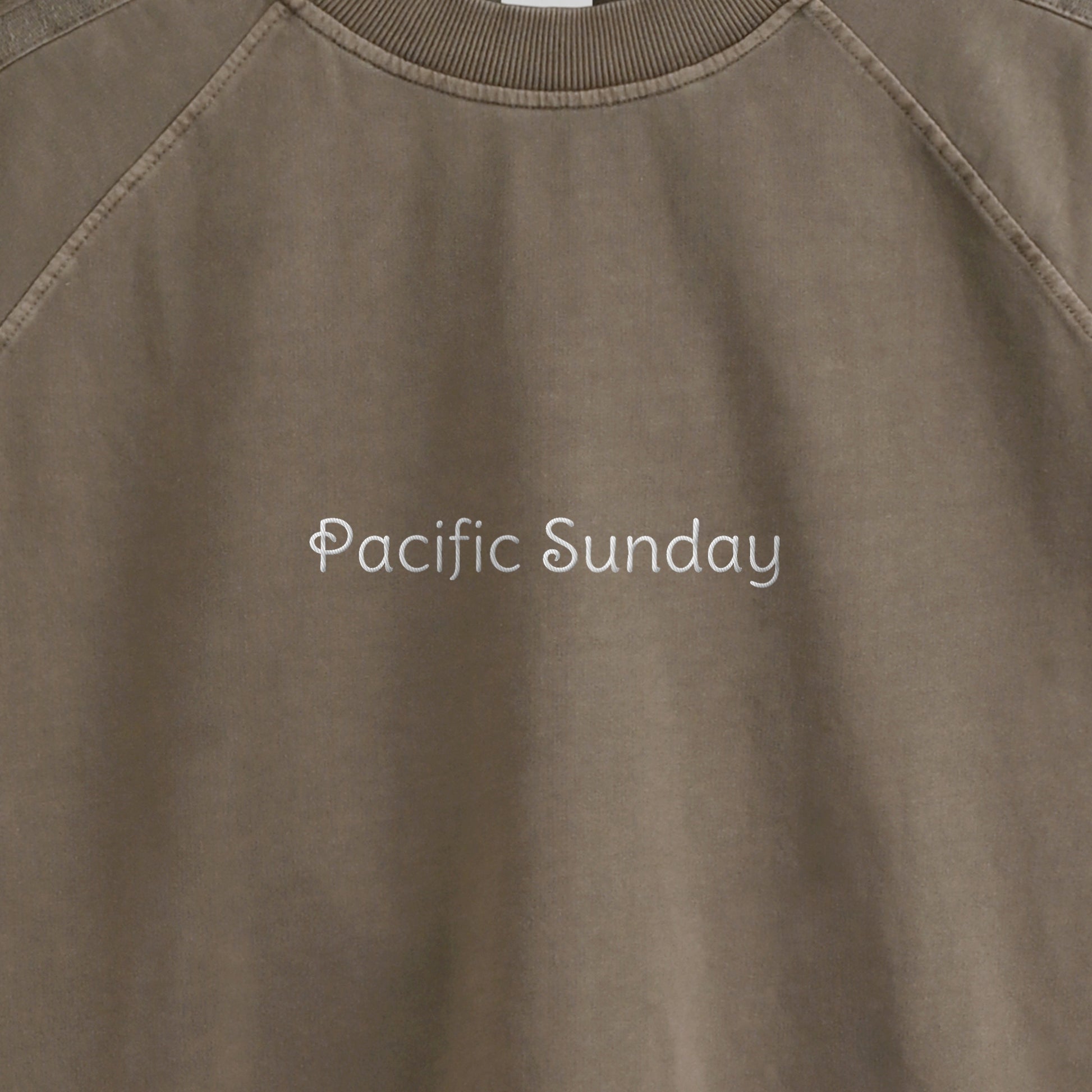 ピグメント加工ロングスリープTシャツ brown image