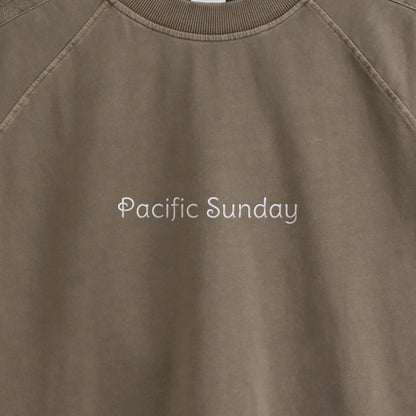 ピグメント加工ロングスリープTシャツ brown image