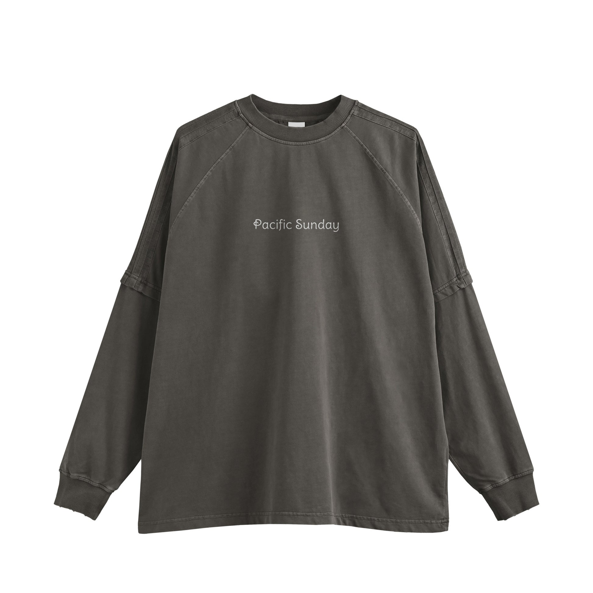 ピグメント加工ロングスリープTシャツ charcoal image