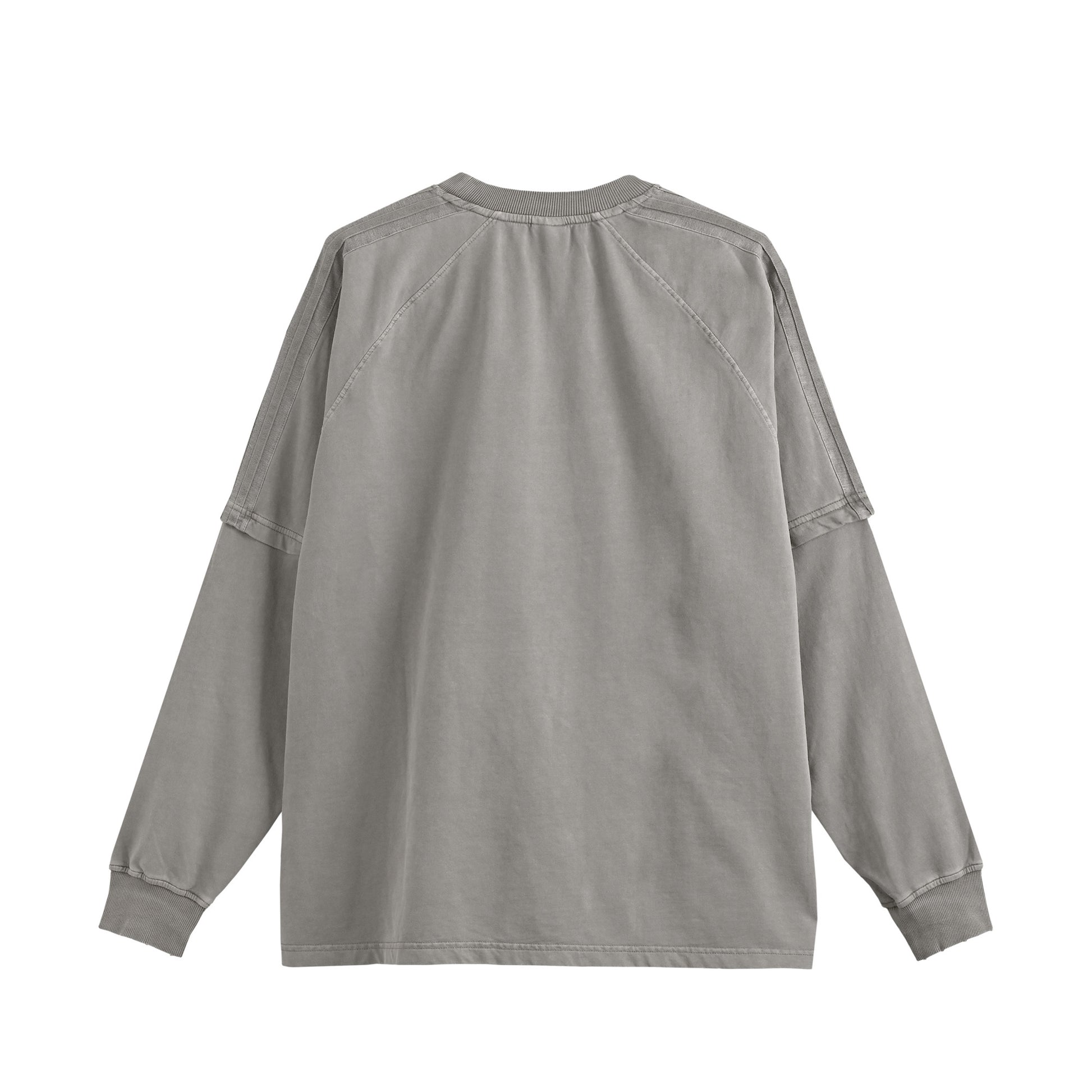 ピグメント加工ロングスリープTシャツ gray image