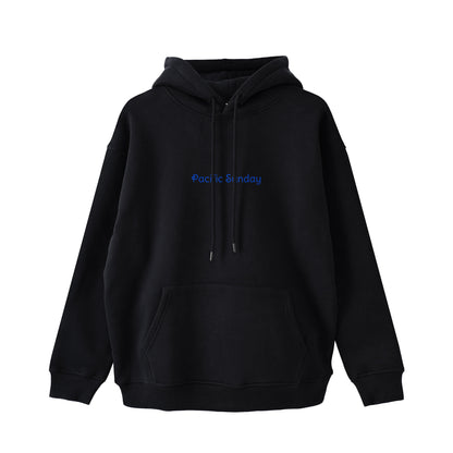 ビッグシルエットパーカー black image