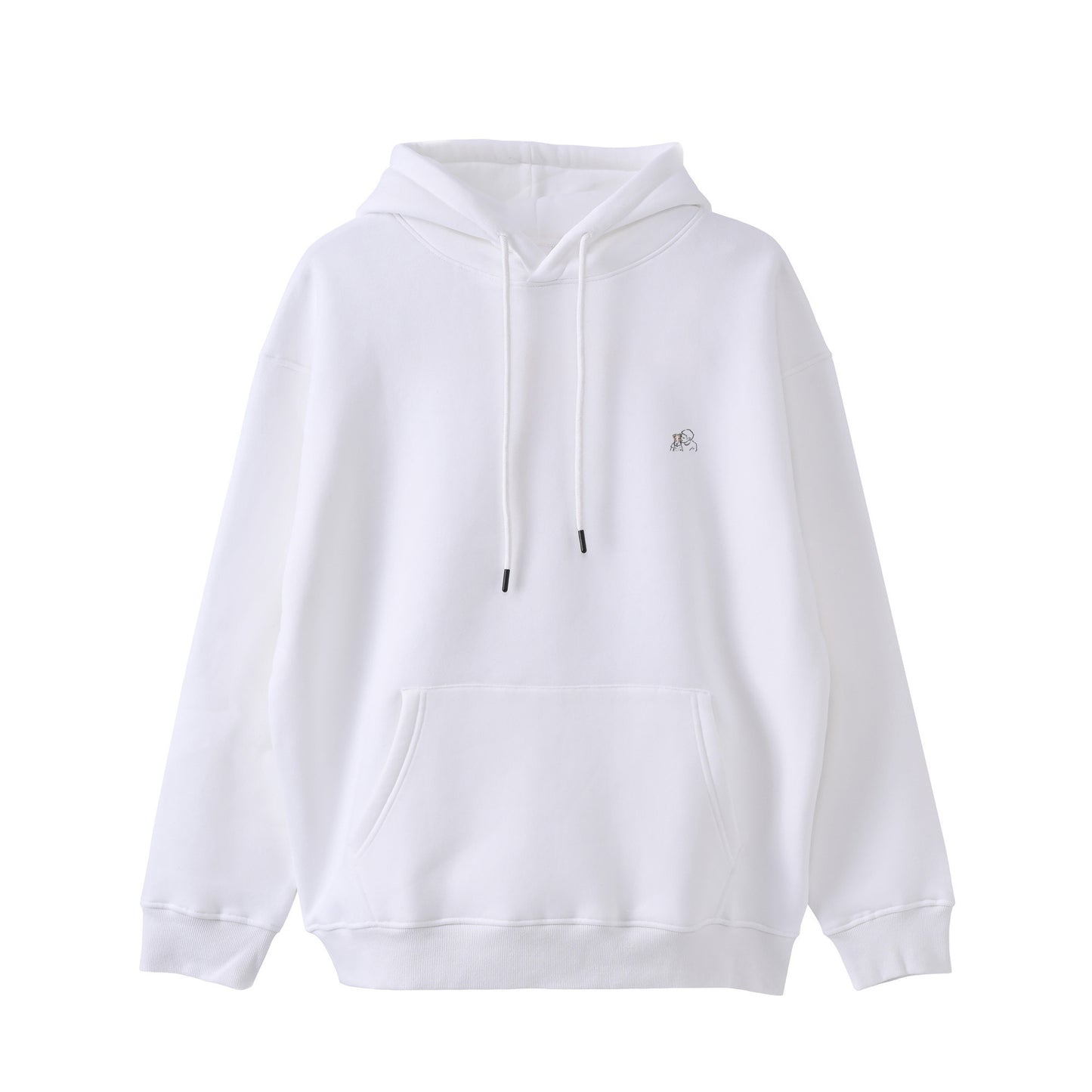 ビッグシルエットパーカー white image
