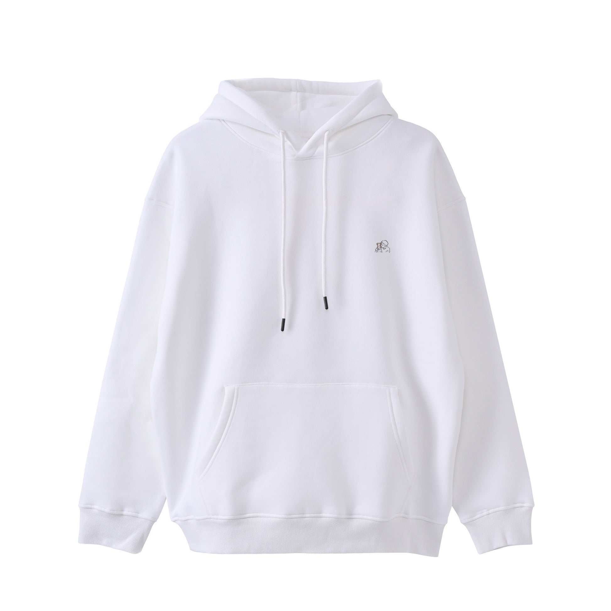 ビッグシルエットパーカー white image