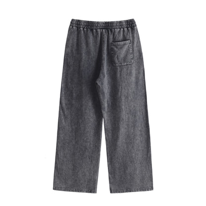 裏パイルウォッシュヴィンテージ加工スウェットパンツ indigo image