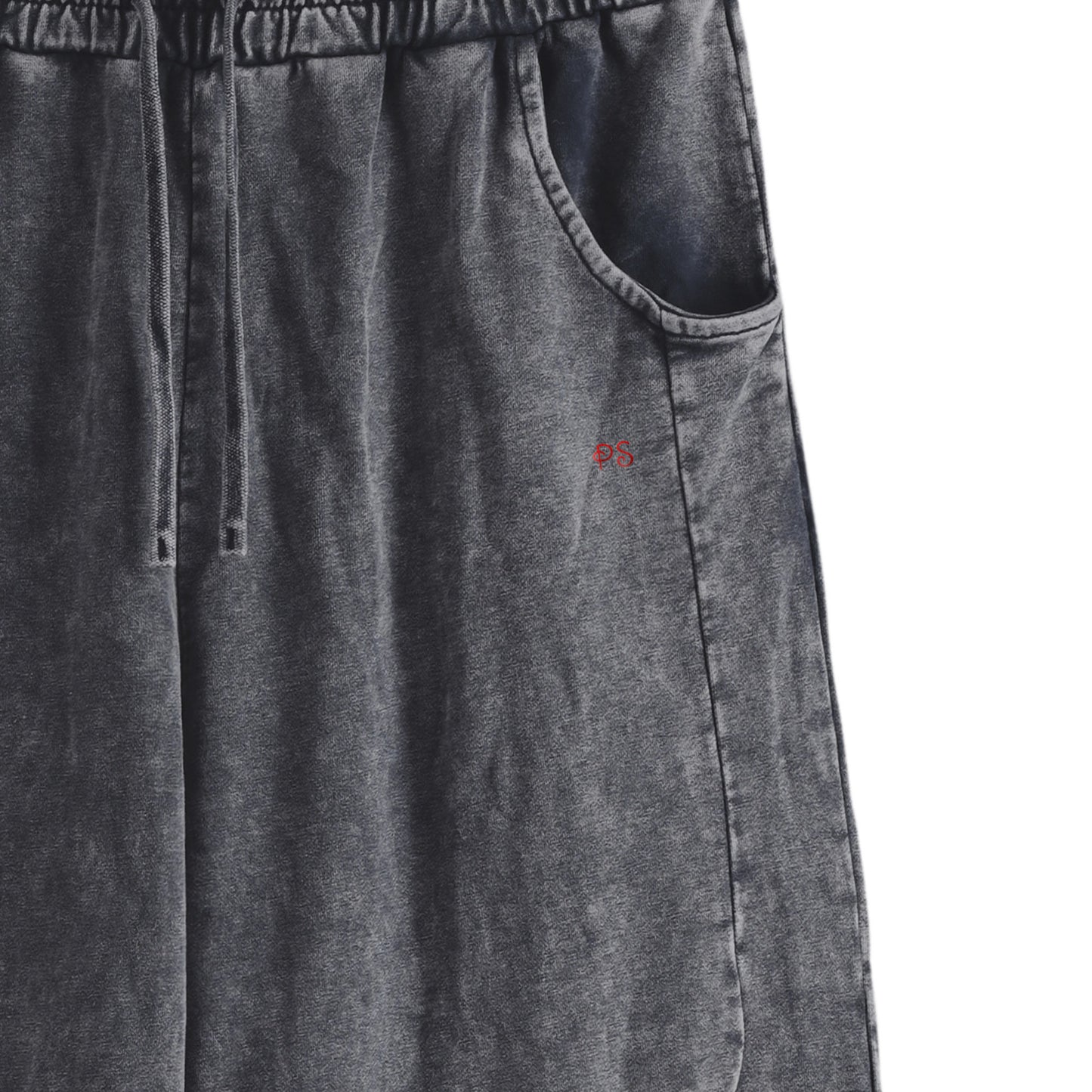 裏パイルウォッシュヴィンテージ加工スウェットパンツ indigo image