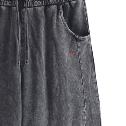 裏パイルウォッシュヴィンテージ加工スウェットパンツ indigo image