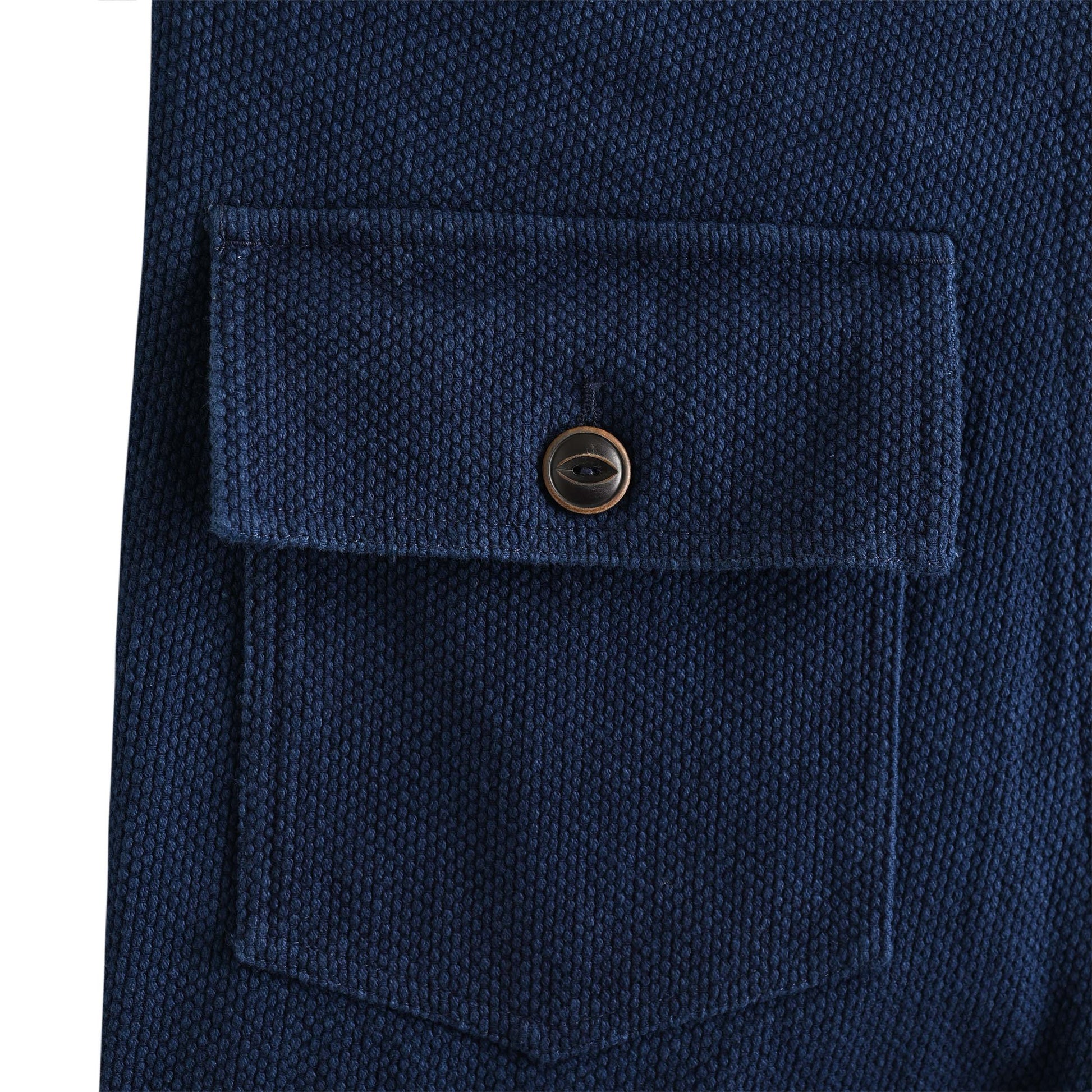 藍染 刺し子ストレートパンツ indigo image