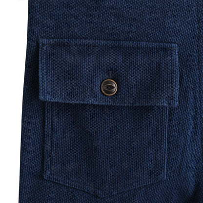 藍染 刺し子ストレートパンツ indigo image