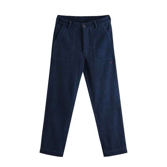 藍染 刺し子ストレートパンツ indigo image
