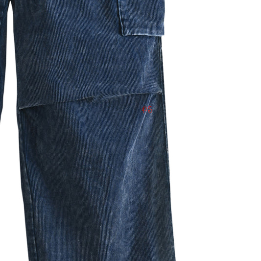 ウォッシュコーデュロイカーゴパンツ indigo image