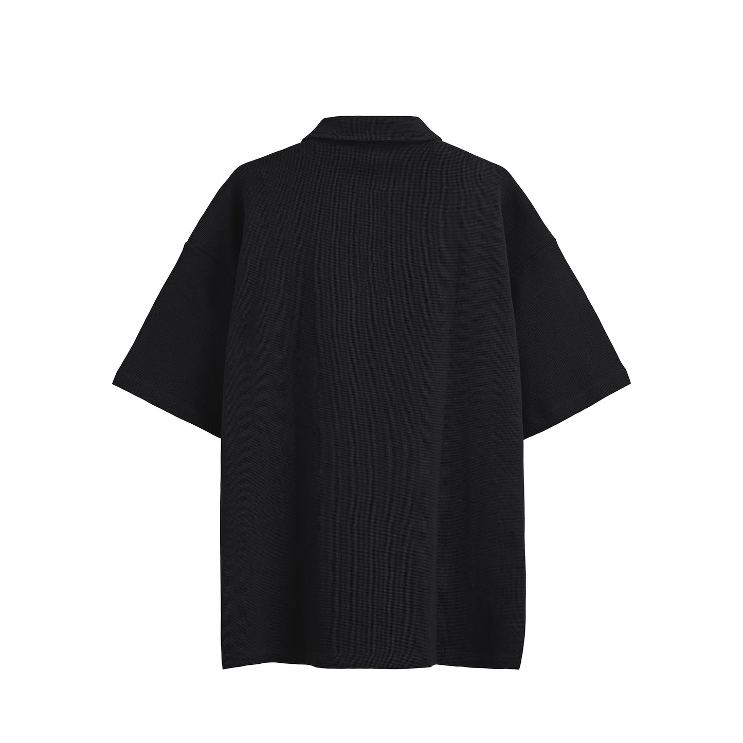 ワッフル ポロシャツ black image