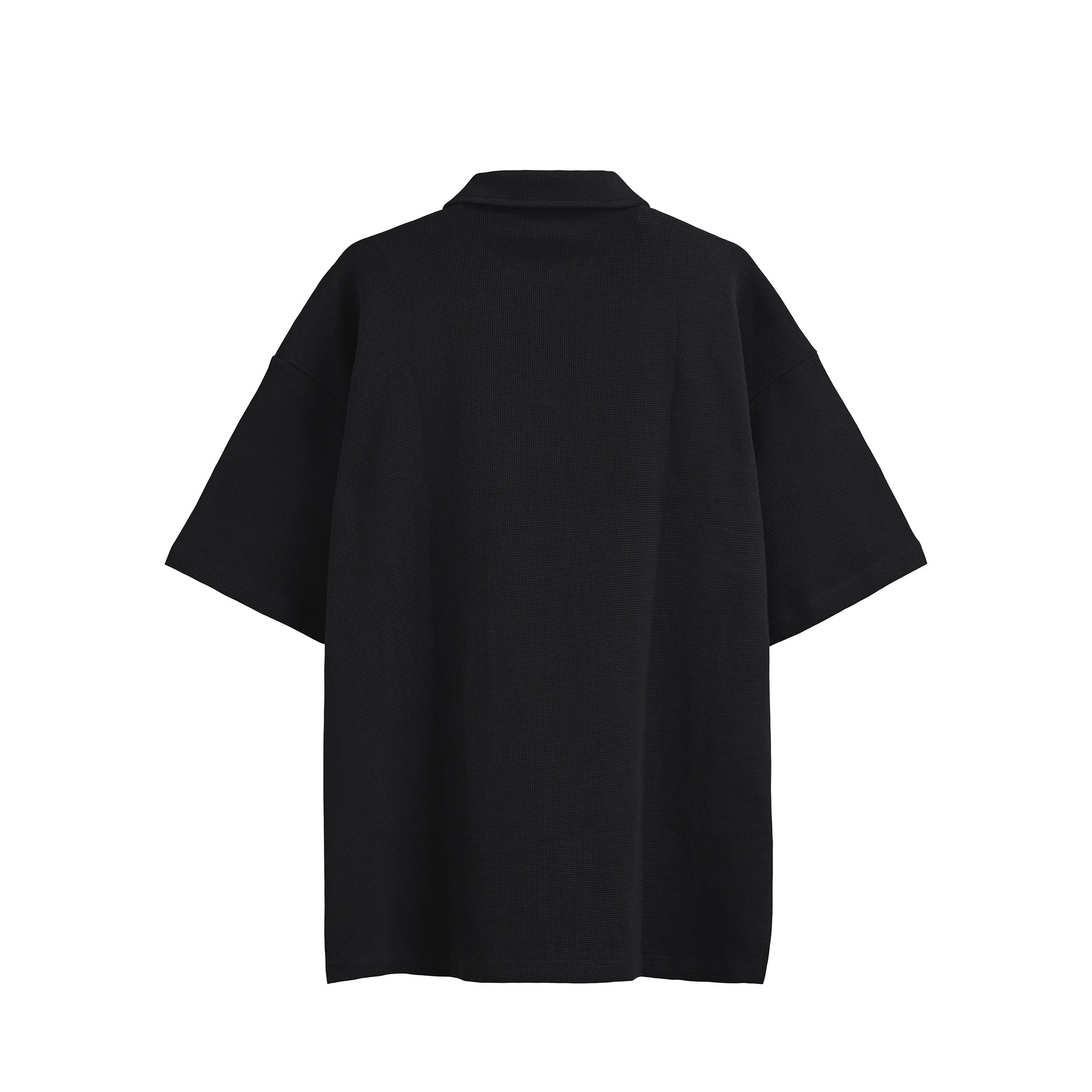 ワッフル ポロシャツ black image