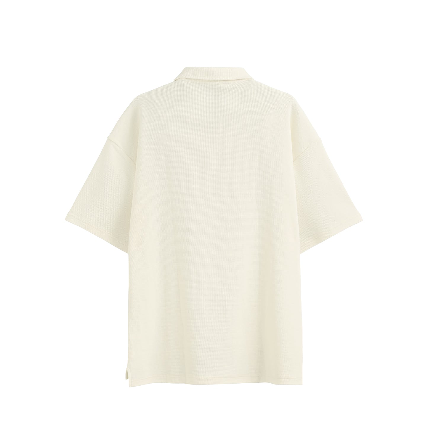 ワッフル ポロシャツ ivory image
