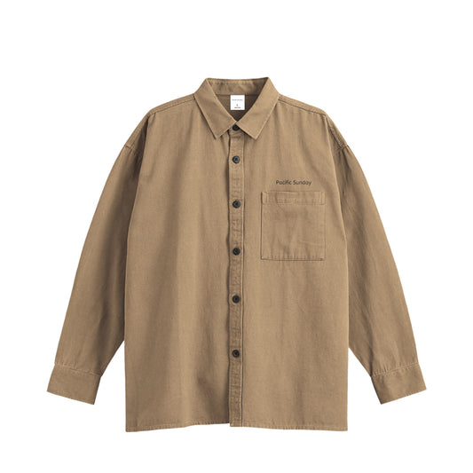 コットンシャツ beige image