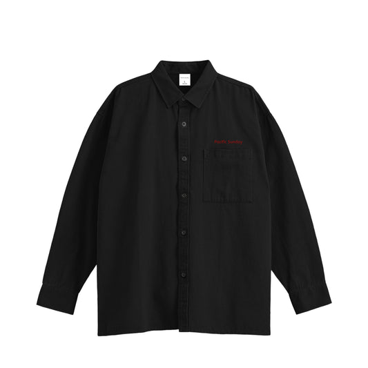コットンシャツ black image