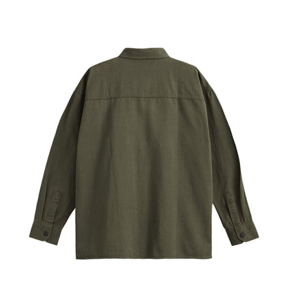 コットンシャツ khaki image