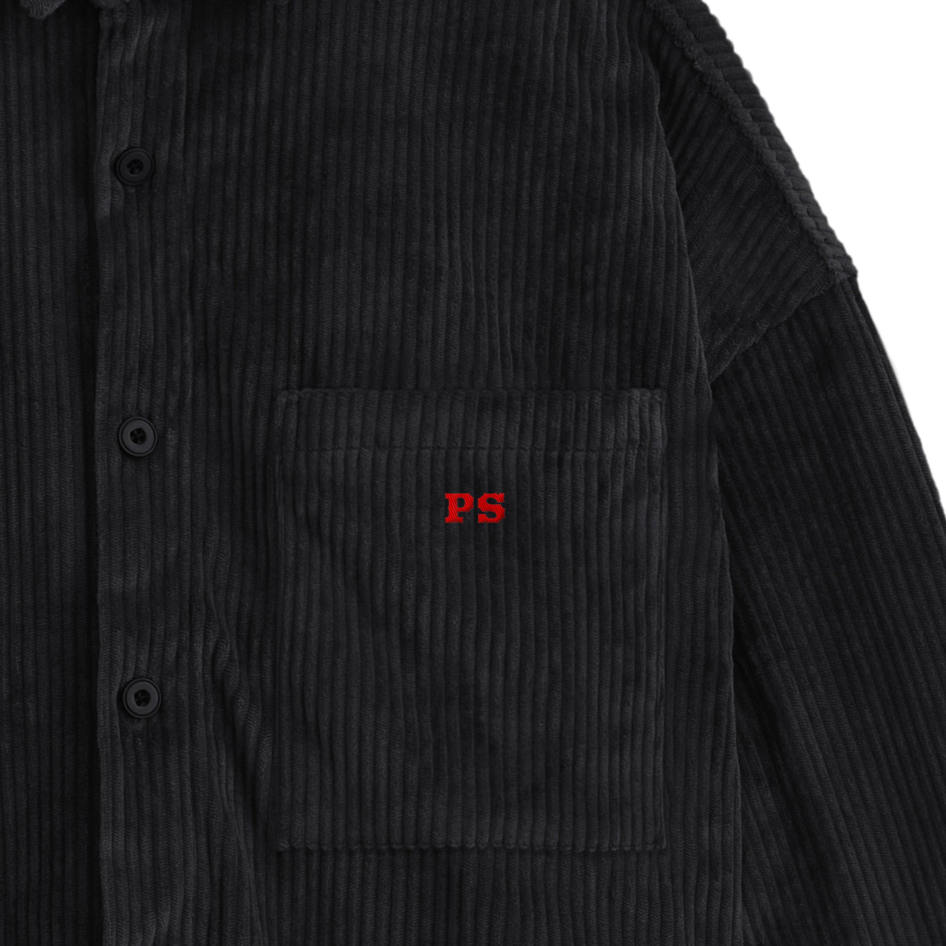 コーデュロイシャツジャケット black image