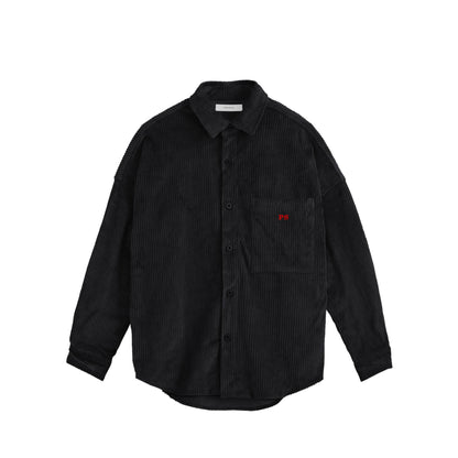 コーデュロイシャツジャケット black image