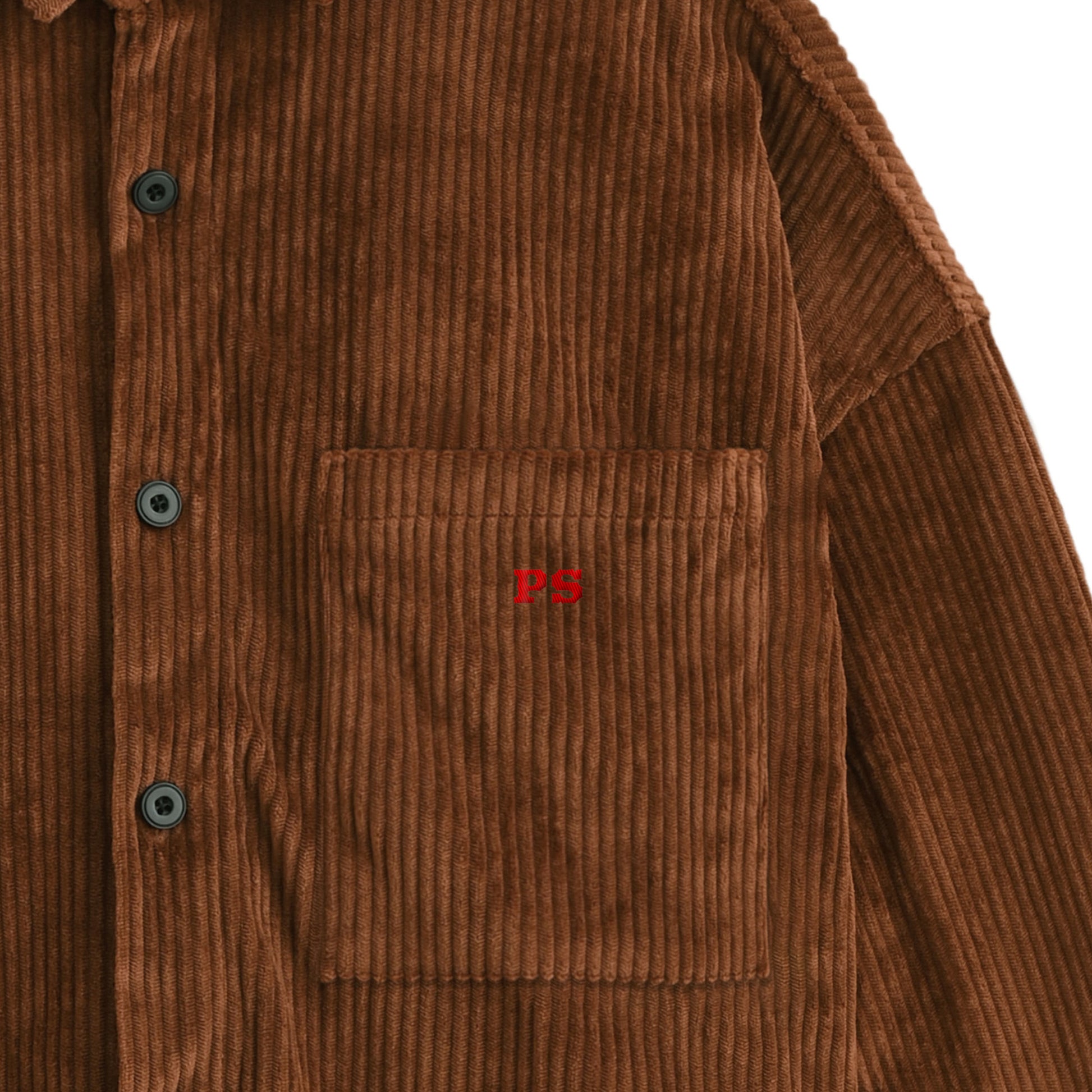 コーデュロイシャツジャケット brown image