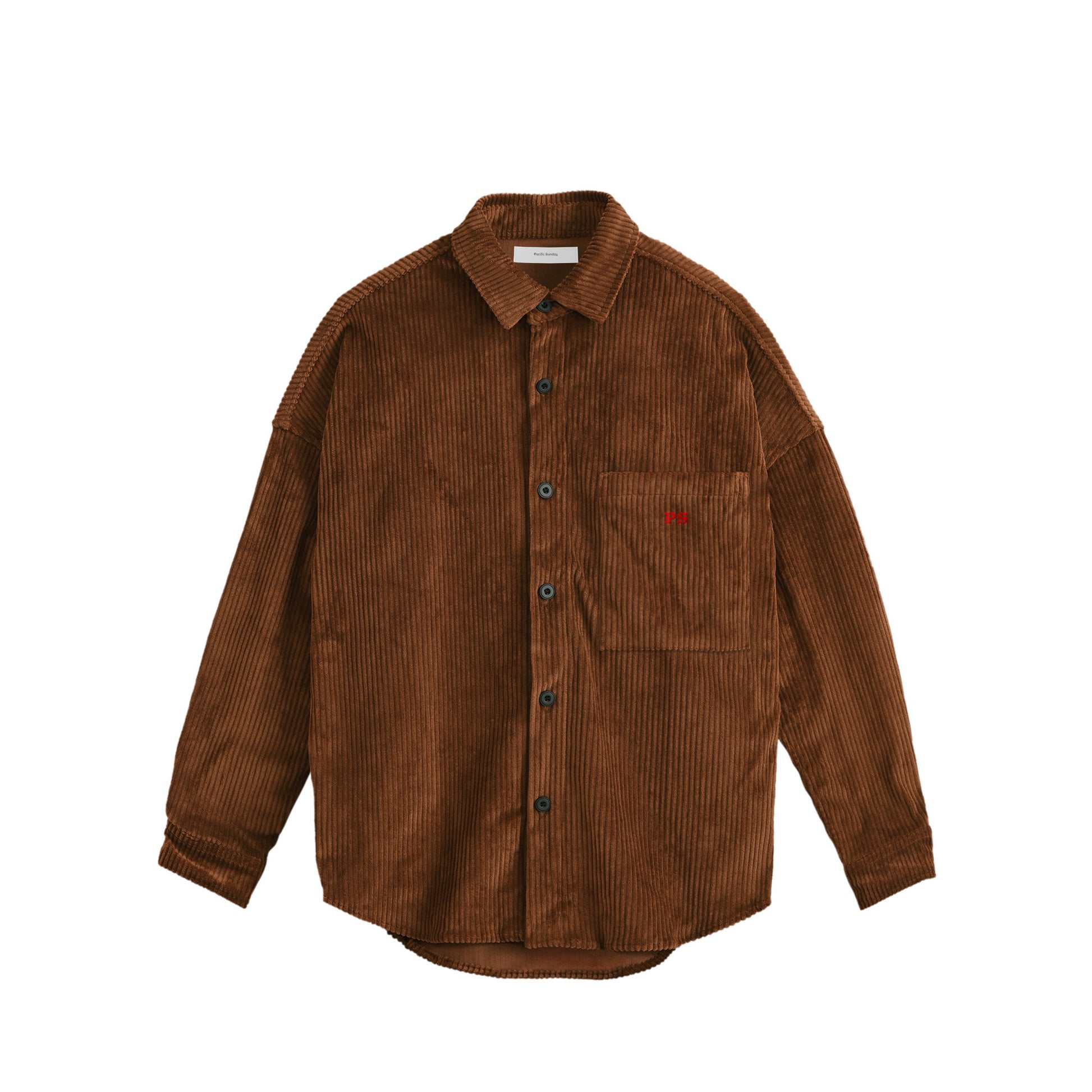 コーデュロイシャツジャケット brown image