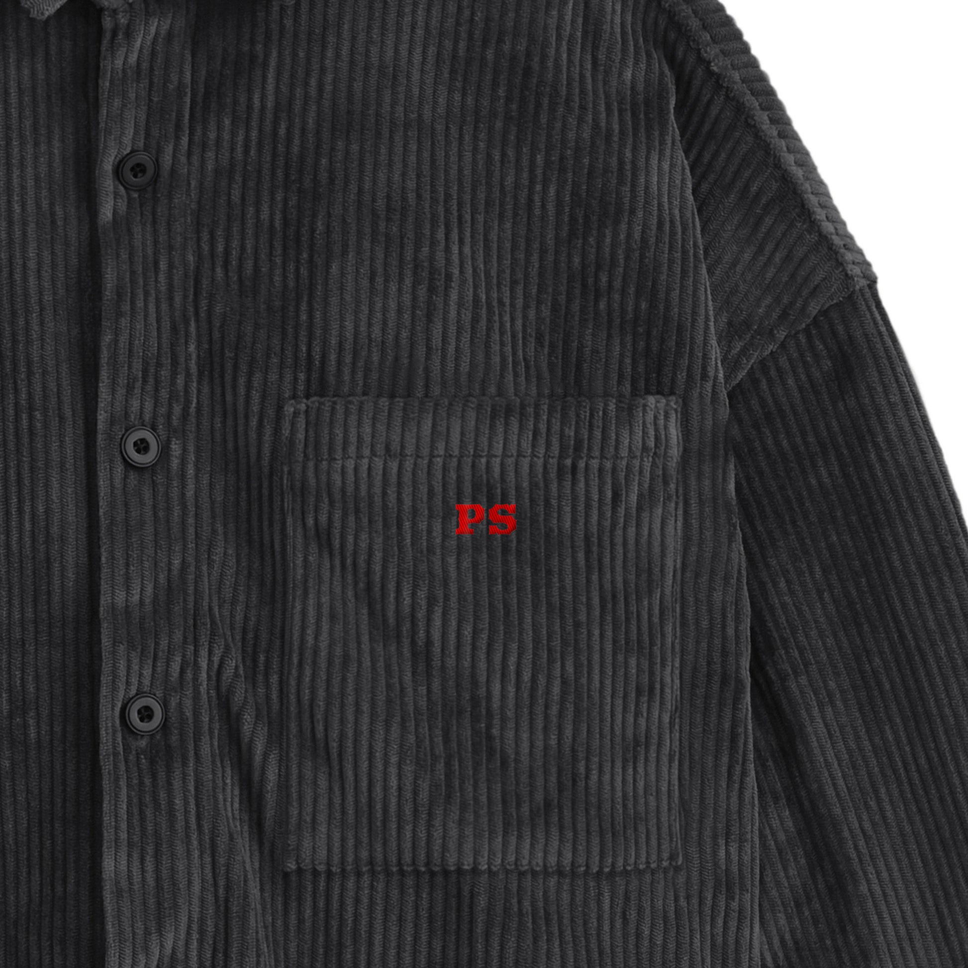 コーデュロイシャツジャケット charcoal image