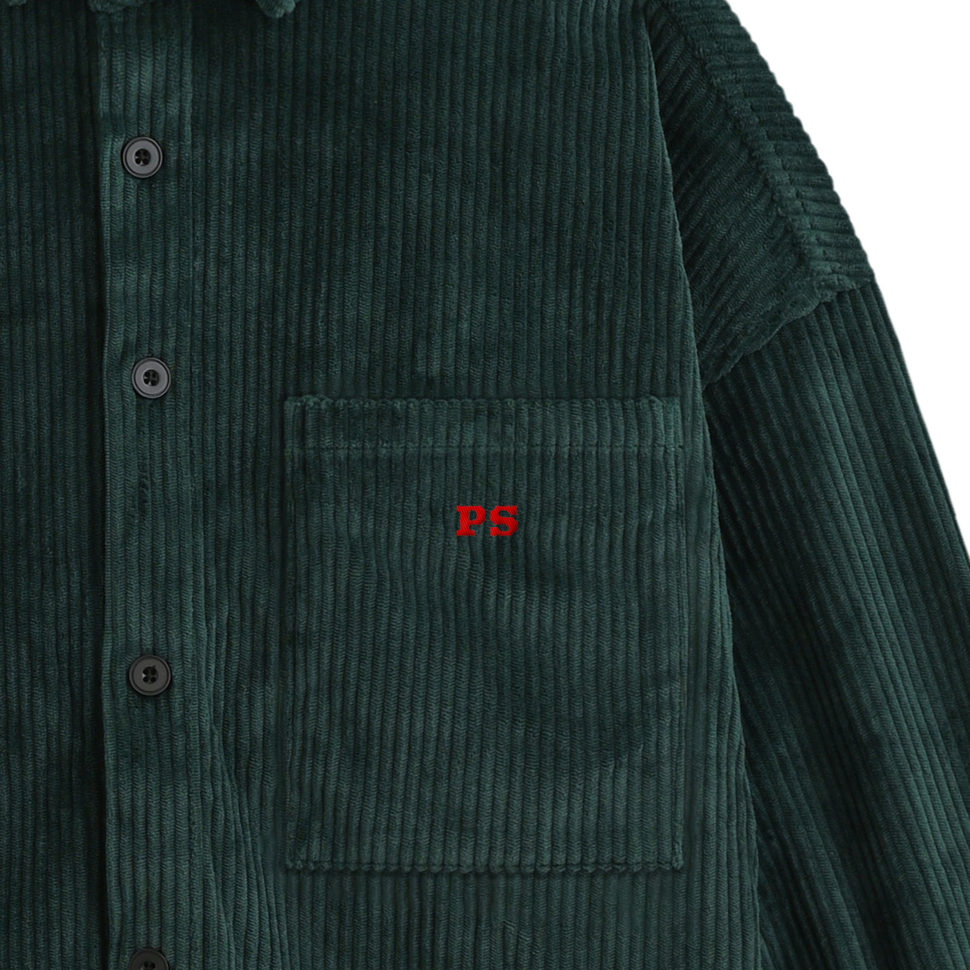 コーデュロイシャツジャケット dark-green image