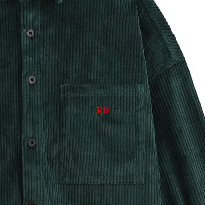 コーデュロイシャツジャケット dark-green image