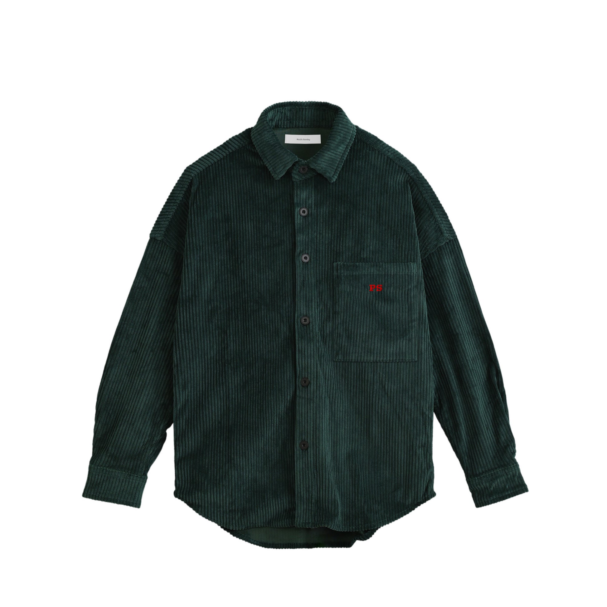 コーデュロイシャツジャケット dark-green image