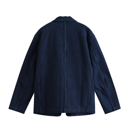 藍染刺し子ワークジャケット indigo image